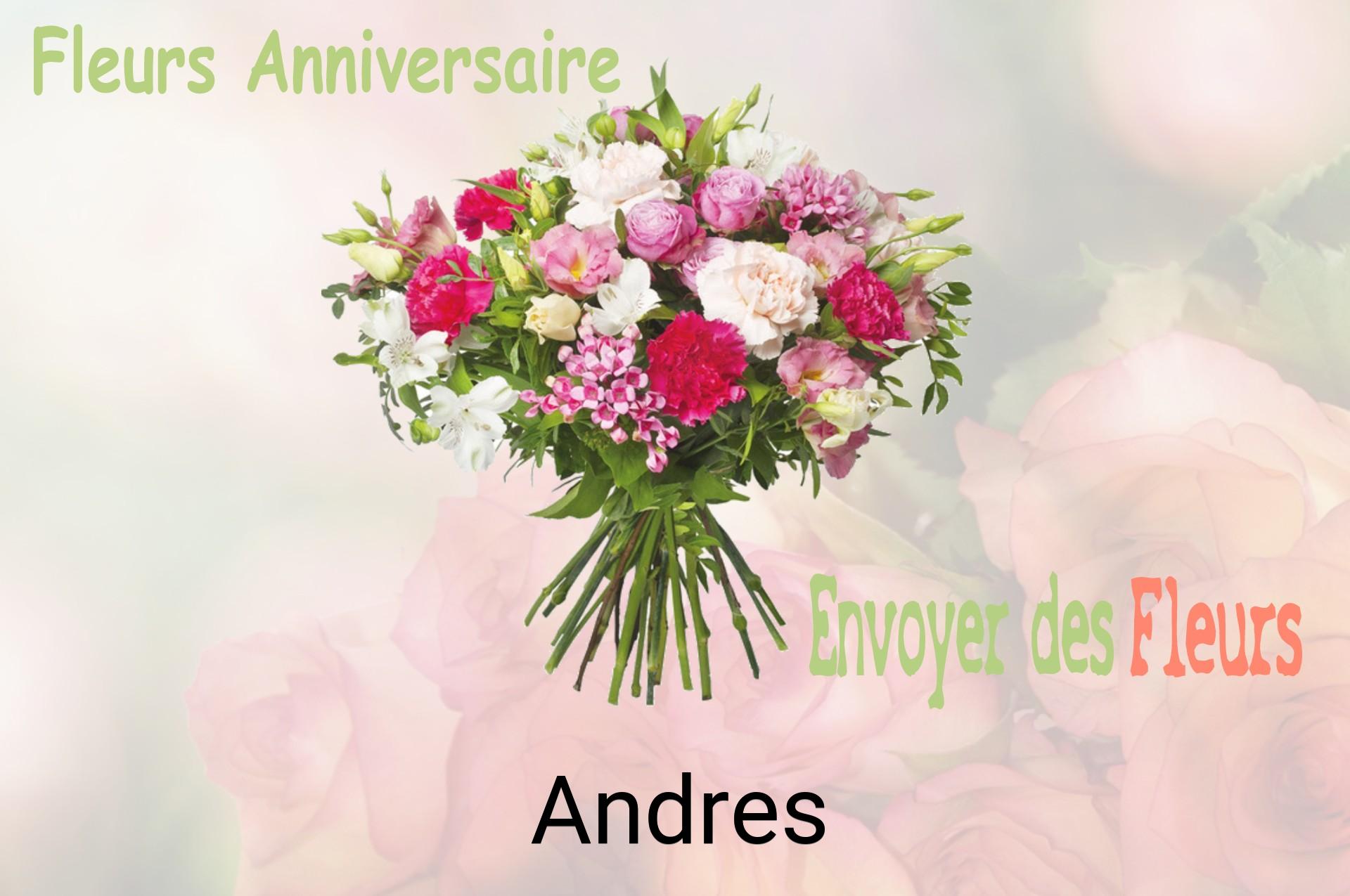 Bouquet de fleurs d’anniversaire livré à Andres