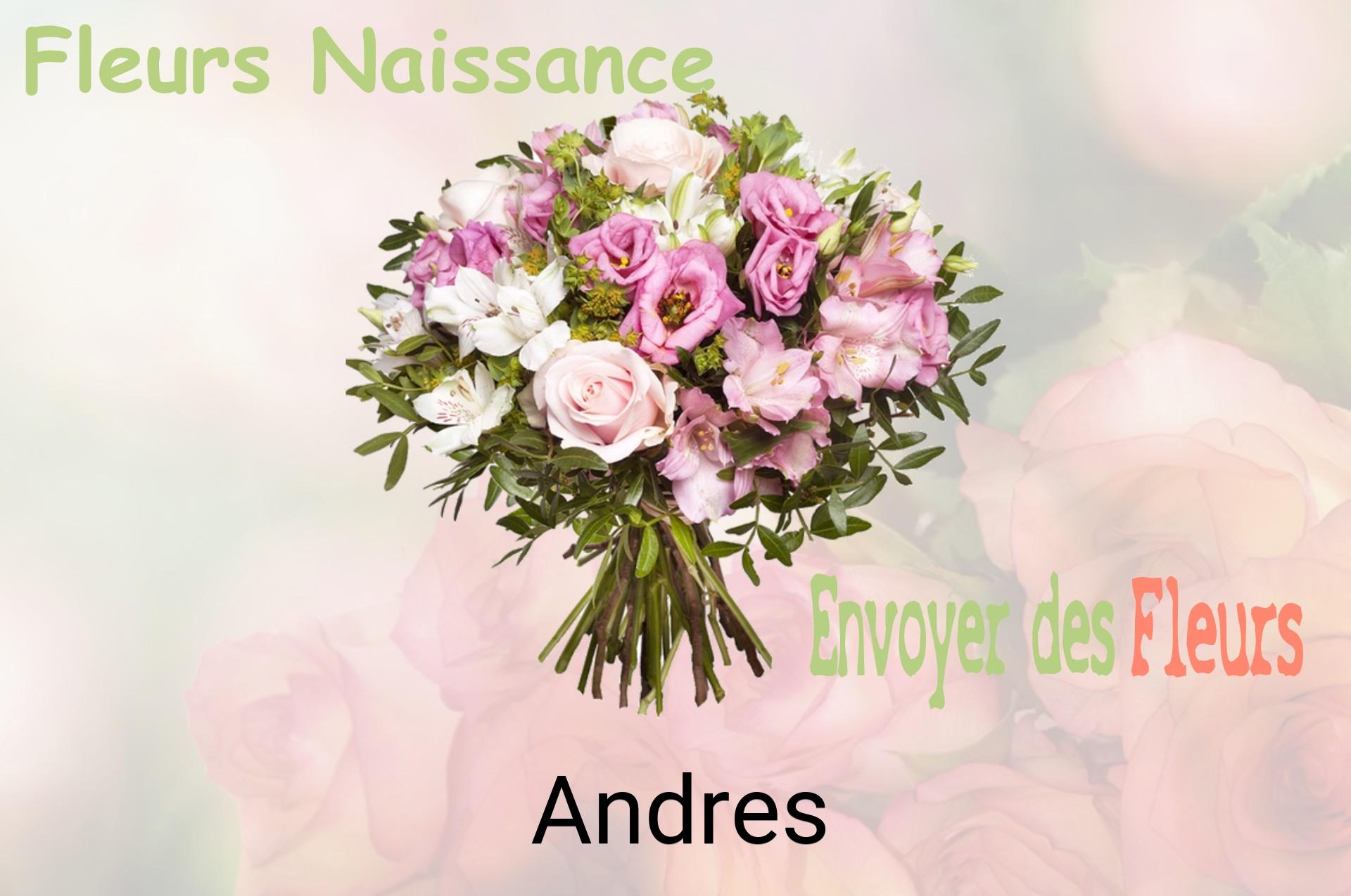 Bouquet de fleurs de naissance livré à Andres